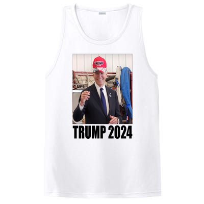 Biden Supporting Trump Funny PosiCharge Competitor Tank