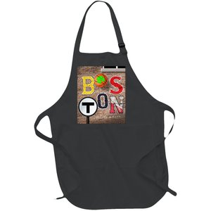 Boston Sports Teams Fan Football Baseball Hockey Basketball Full-Length Apron With Pockets