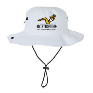 Be Stronger Than Your Strongest Excuses Gym Fitness Quote Funny Gift Legacy Cool Fit Booney Bucket Hat