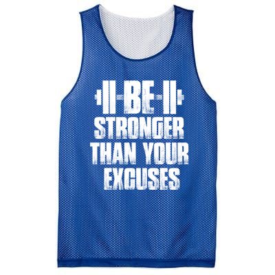 Be Stronger Than Your Excuses Gym Training Athlete Cool Gift Mesh Reversible Basketball Jersey Tank