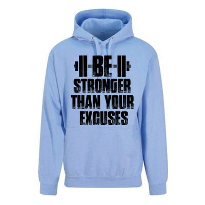 Be Stronger Than Your Excuses Gym Training Athlete Cool Gift Unisex Surf Hoodie