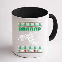 Braaap Snowmobiling Ugly Christmas Mug