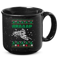 Braaap Snowmobiling Ugly Christmas 15oz Campfire Ceramic Mug