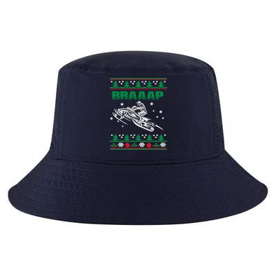 Braaap Snowmobiling Ugly Christmas Cool Comfort Performance Bucket Hat