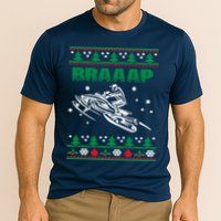 Braaap Snowmobiling Ugly Christmas Performance Shirt