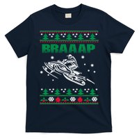 Braaap Snowmobiling Ugly Christmas T-Shirt