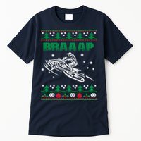 Braaap Snowmobiling Ugly Christmas Tall T-Shirt