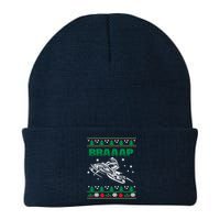 Braaap Snowmobiling Ugly Christmas Beanie