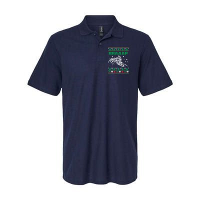 Braaap Snowmobiling Ugly Christmas Polo