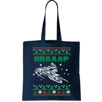 Braaap Snowmobiling Ugly Christmas Bag