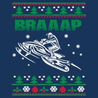 Braaap Snowmobiling Ugly Christmas Tank Top