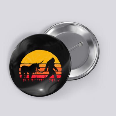 Bigfoot Sasquatch & Unicorn Retro Legends! Button