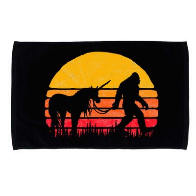 Bigfoot Sasquatch & Unicorn Retro Legends! Microfiber Hand Towel