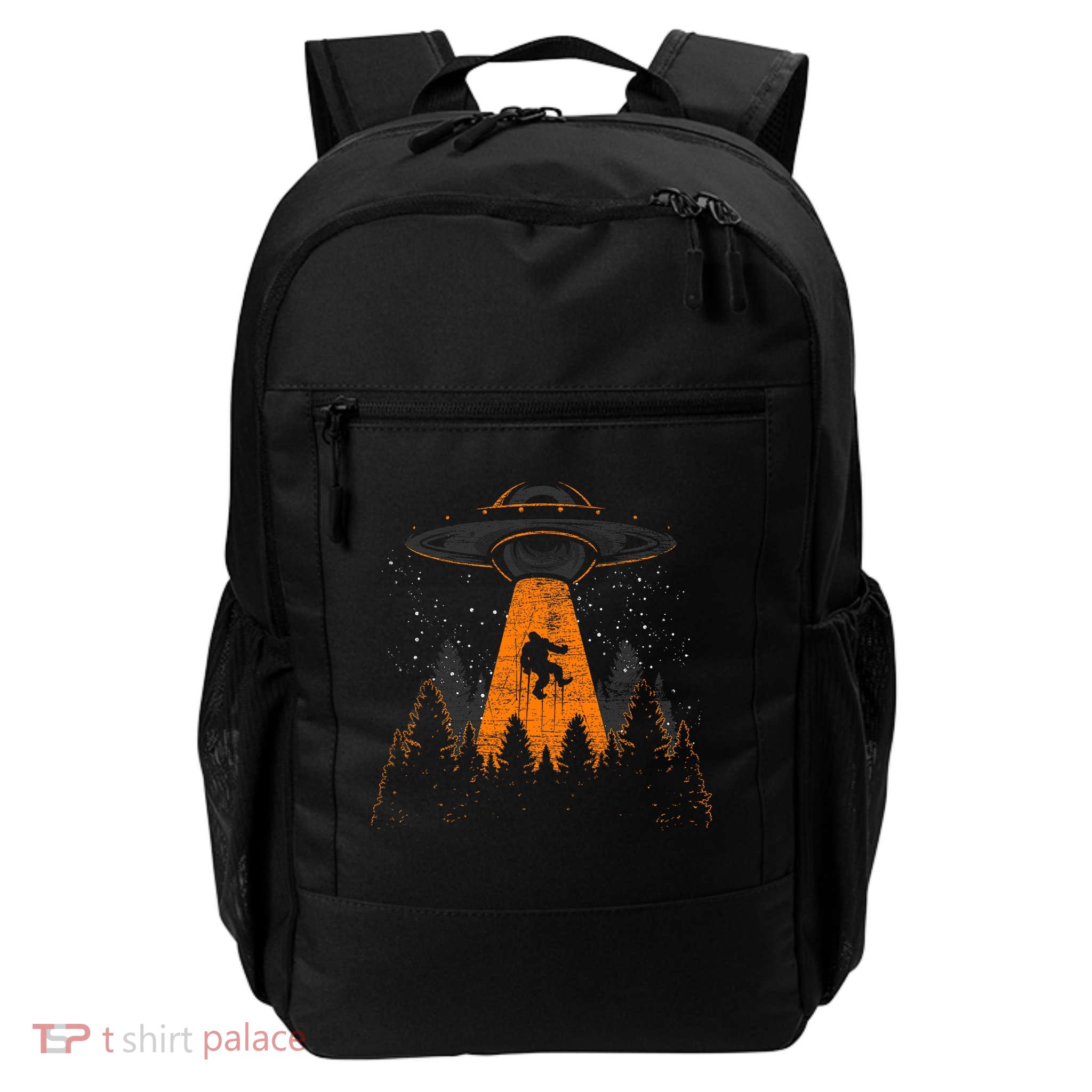 Bigfoot Sasquatch Ufo Alien Abduction Yeti Cryptid Bigfoot Backpack