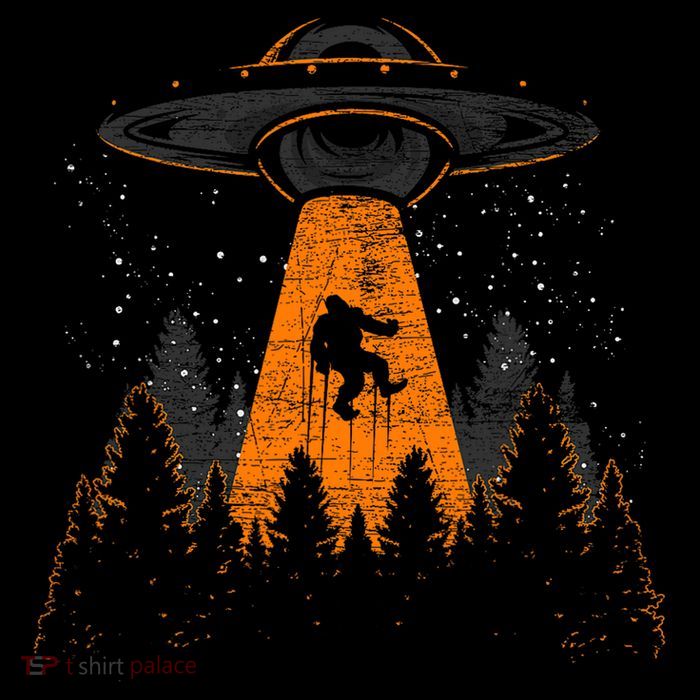 Bigfoot Sasquatch Ufo Alien Abduction Yeti Cryptid Bigfoot Bucket Hat