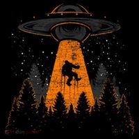 Bigfoot Sasquatch Ufo Alien Abduction Yeti Cryptid Bigfoot Youth Performance Sprint T-Shirt