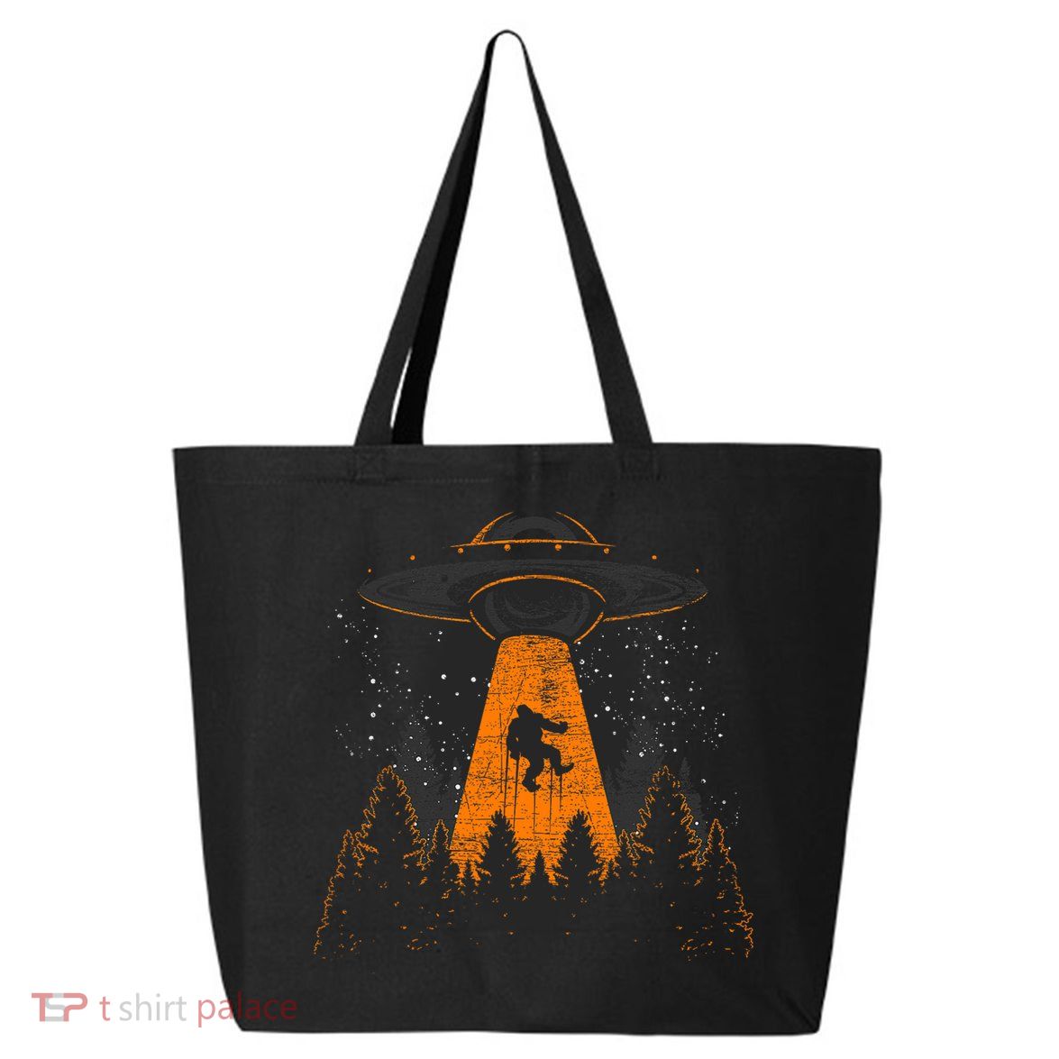 Bigfoot Sasquatch Ufo Alien Abduction Yeti Cryptid Bigfoot 25L Jumbo Tote