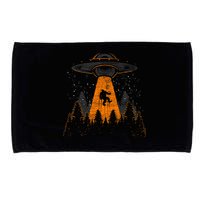 Bigfoot Sasquatch Ufo Alien Abduction Yeti Cryptid Bigfoot Microfiber Hand Towel