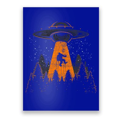 Bigfoot Sasquatch Ufo Alien Abduction Yeti Cryptid Bigfoot Poster