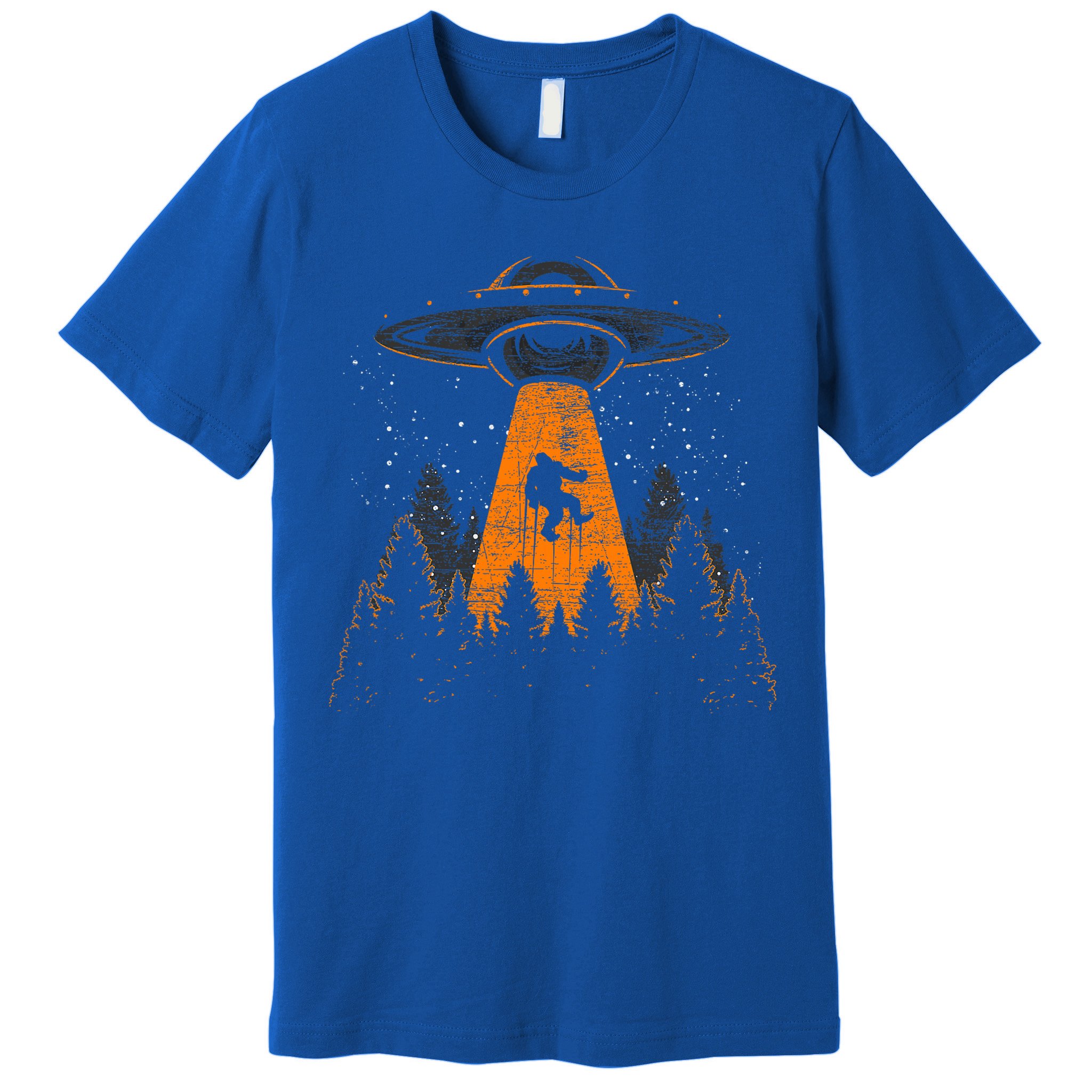 Bigfoot Sasquatch Ufo Alien Abduction Yeti Cryptid Bigfoot Premium T-Shirt