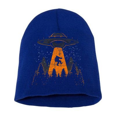 Bigfoot Sasquatch Ufo Alien Abduction Yeti Cryptid Bigfoot Short Acrylic Beanie