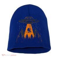 Bigfoot Sasquatch Ufo Alien Abduction Yeti Cryptid Bigfoot Short Acrylic Beanie
