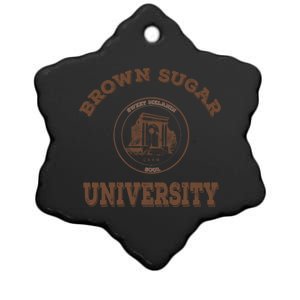 Brown Sugar University Gift Black Love Pride Hbcu Grad Great Gift Ceramic Star Ornament