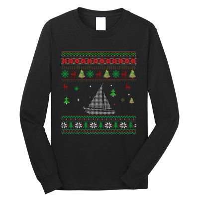 Best Sailing Ugly Christmas Design For Ever Long Sleeve Shirt