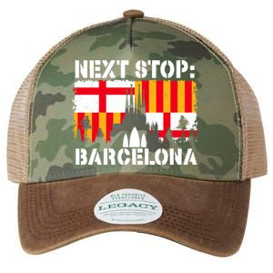 Barcelona Summer Vacation Trip Next Stop Spain Vacay Vibes Gift Legacy Tie Dye Trucker Hat