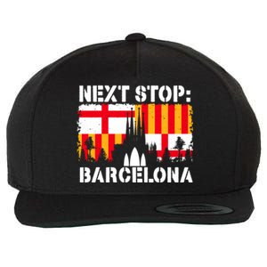 Barcelona Summer Vacation Trip Next Stop Spain Vacay Vibes Gift Wool Snapback Cap