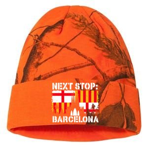 Barcelona Summer Vacation Trip Next Stop Spain Vacay Vibes Gift Kati Licensed 12" Camo Beanie