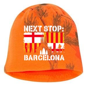 Barcelona Summer Vacation Trip Next Stop Spain Vacay Vibes Gift Kati - Camo Knit Beanie