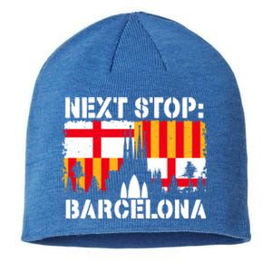 Barcelona Summer Vacation Trip Next Stop Spain Vacay Vibes Gift Sustainable Beanie