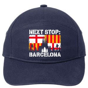 Barcelona Summer Vacation Trip Next Stop Spain Vacay Vibes Gift 7-Panel Snapback Hat