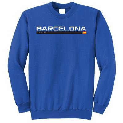 Barcelona Spain Vintage Retro Tall Sweatshirt