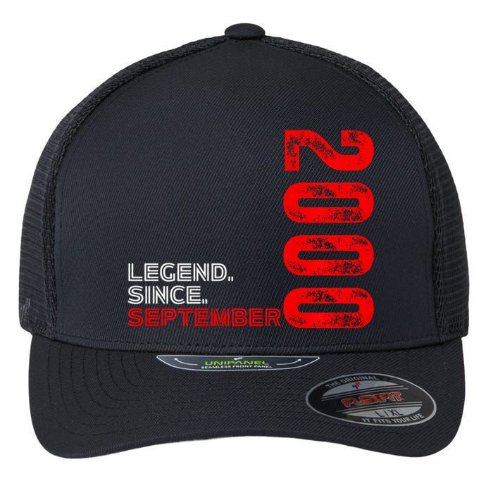 Born September Vintage Birthday Legend Since September 2000 Flexfit Unipanel Trucker Cap