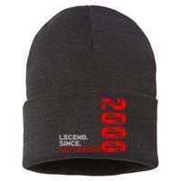 Born September Vintage Birthday Legend Since September 2000 Sustainable Knit Beanie