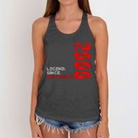 Born September Vintage Birthday Legend Since September 2000 Women's Knotted Racerback Tank