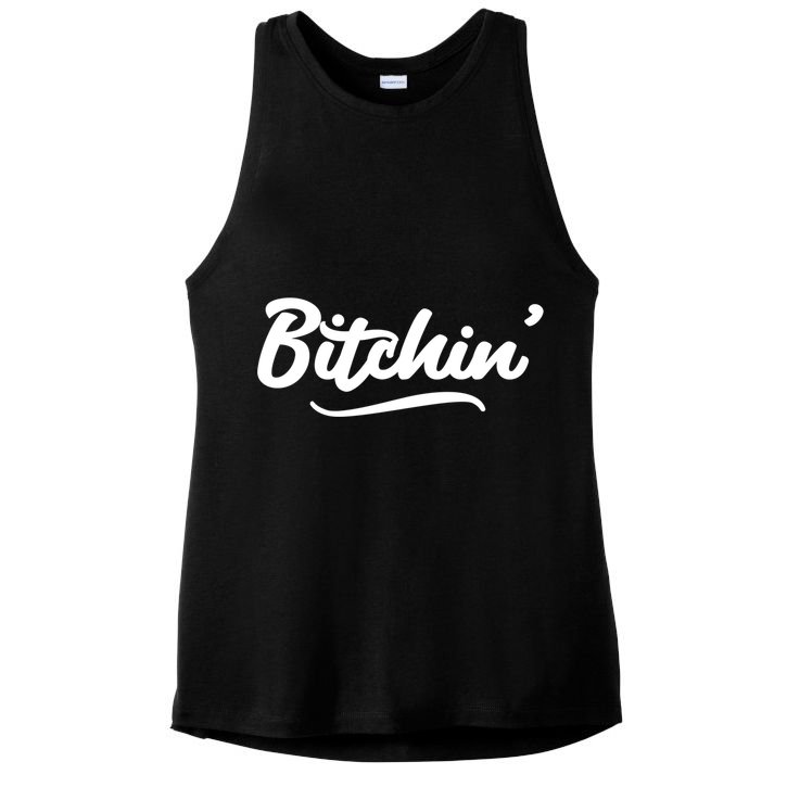 Bitchin Script Vintage Cool Gift Ladies PosiCharge Tri-Blend Wicking Tank