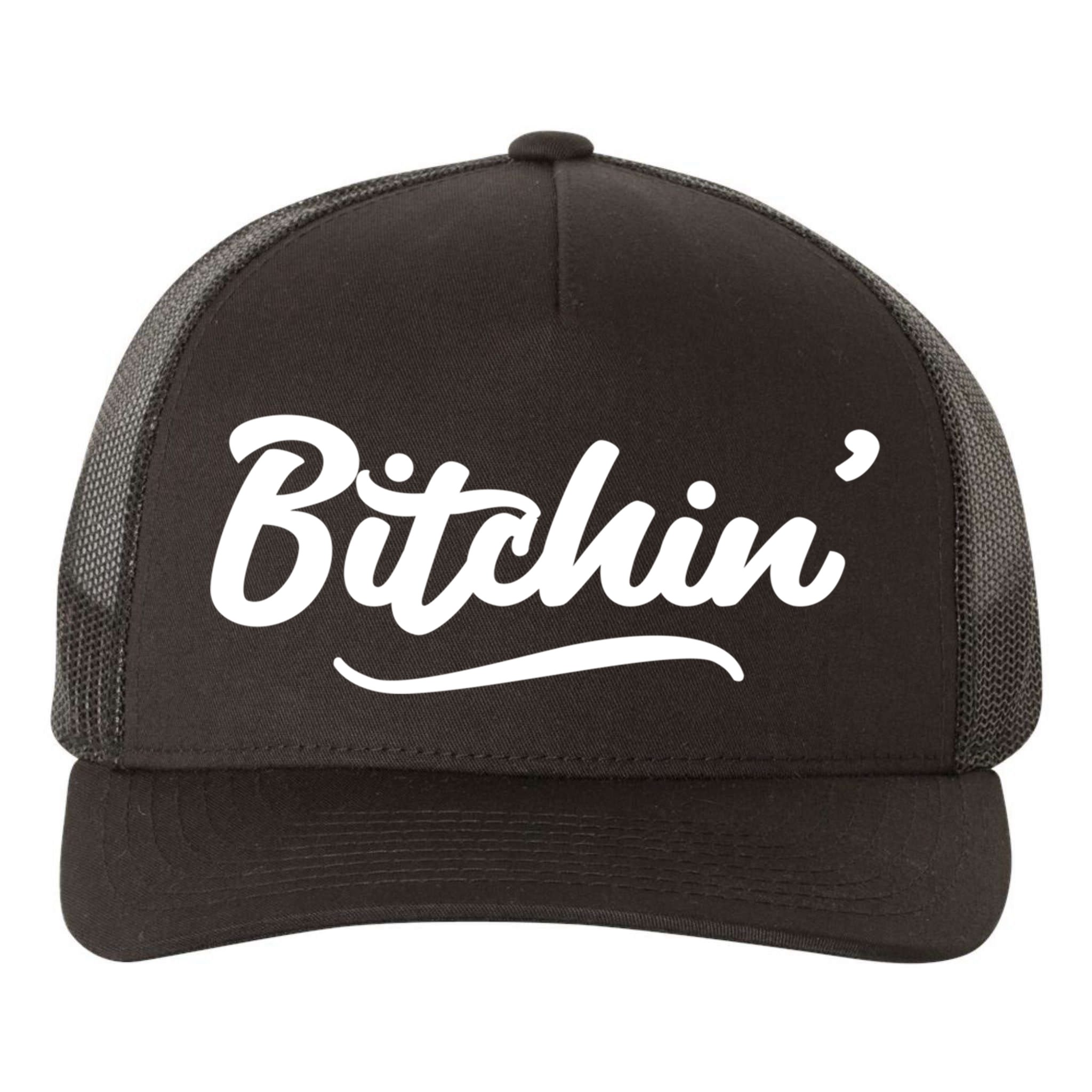 Bitchin Script Vintage Cool Gift Yupoong Adult 5-Panel Trucker Hat