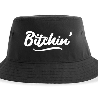 Bitchin Script Vintage Cool Gift Sustainable Bucket Hat
