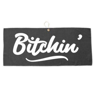 Bitchin Script Vintage Cool Gift Large Microfiber Waffle Golf Towel