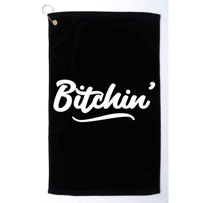 Bitchin Script Vintage Cool Gift Golf Towel