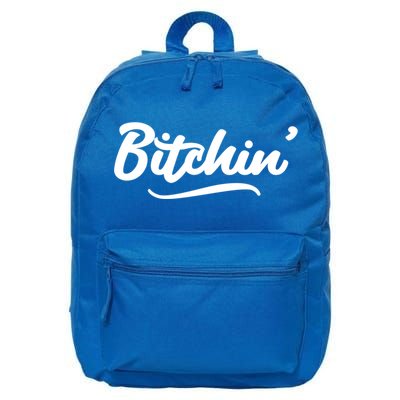 Bitchin Script Vintage Cool Gift 16 in Basic Backpack