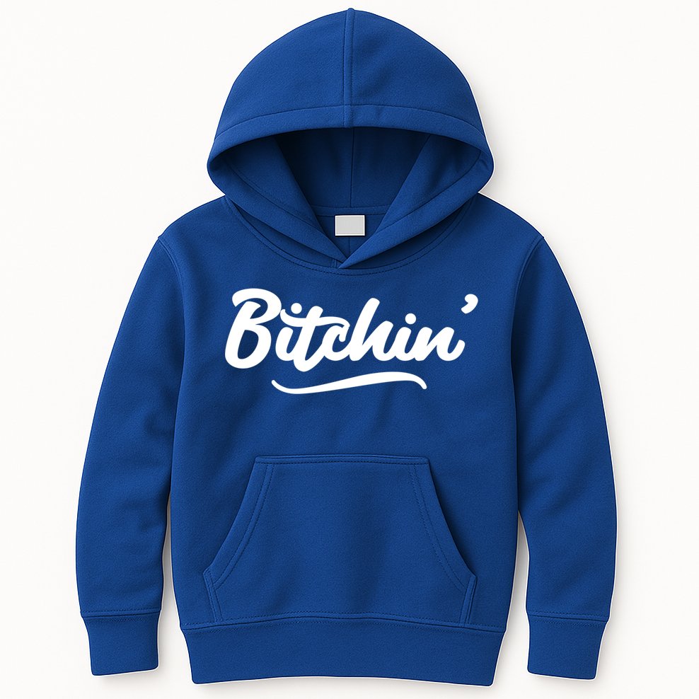 Bitchin Script Vintage Cool Gift Kids Hoodie