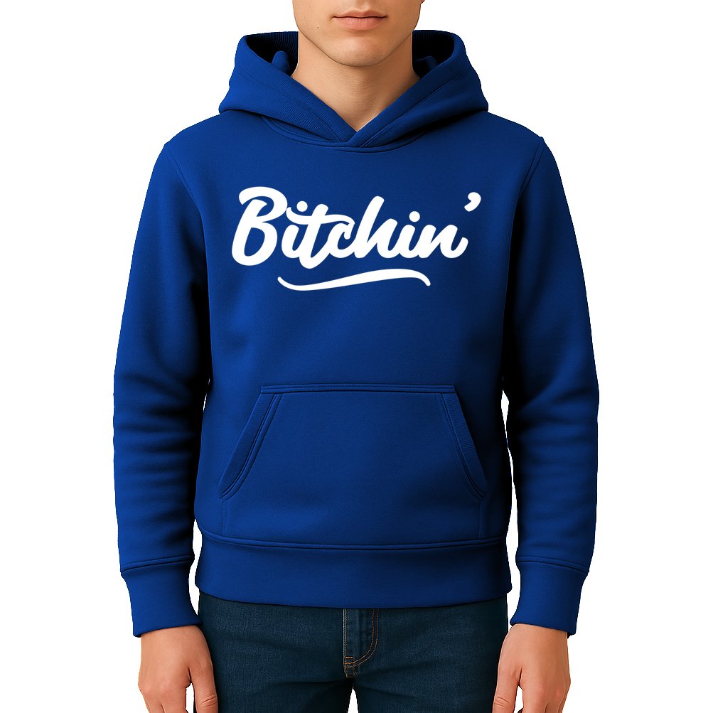 Bitchin Script Vintage Cool Gift Kids Hoodie
