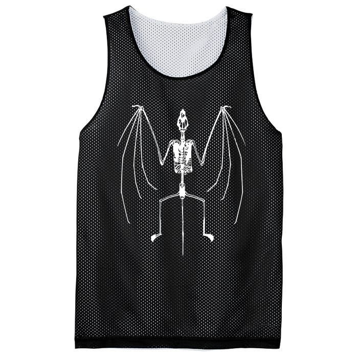 Bat Skeleton Vintage 90s Graphic Mesh Reversible Basketball Jersey Tank