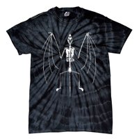 Bat Skeleton Vintage 90s Graphic Tie-Dye T-Shirt