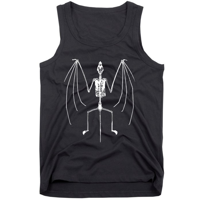 Bat Skeleton Vintage 90s Graphic Tank Top