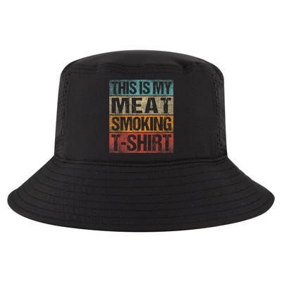 BBQ Smoker Vintage Retro This Is My Meat Smoking BBQ Cool Comfort Performance Bucket Hat